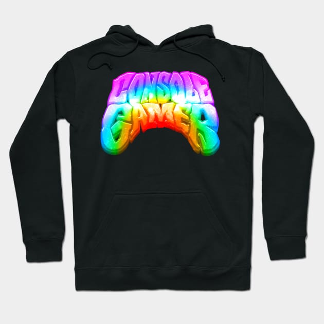 CONSOLE GAMER - Rainbow Hoodie by CreativeOpus